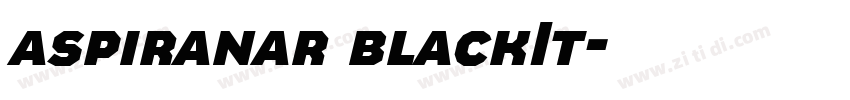 aspiranar blackIt字体转换